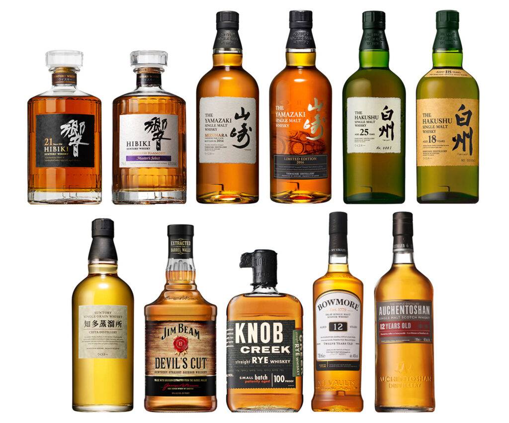 Các dòng whisky của tập đoàn Suntory