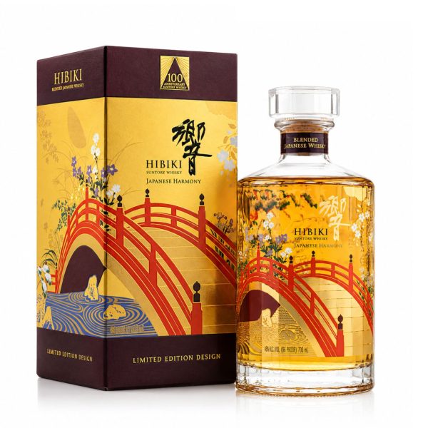 Hibiki Harmony Suntory 100th Anniversary – Japanese blended whisky phiên bản kỷ niệm 100 năm Suntory với thiết kế Setsugekka mang đậm mỹ học Nhật Bản.