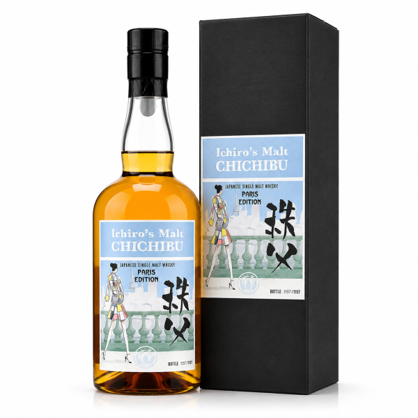 Chichibu Paris Edition 2018 – Japanese single malt whisky giới hạn ra mắt nhân dấu mốc quan hệ ngoại giao Nhật Bản – Pháp, mang giá trị sưu tầm cao.