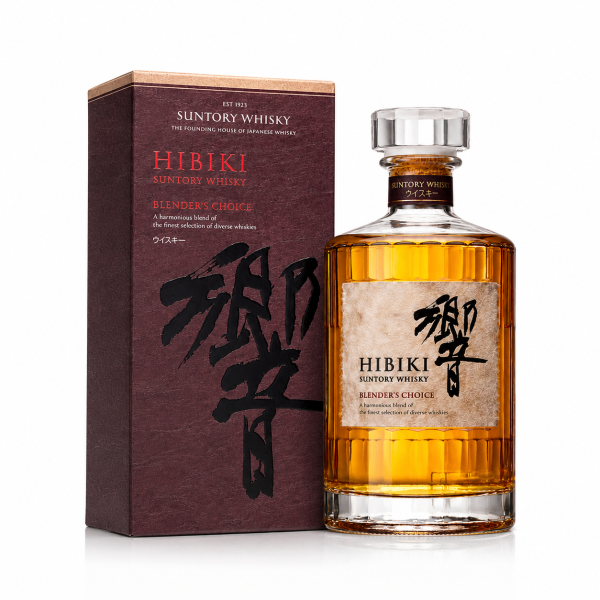 Hibiki Blender’s Choice – Japanese blended whisky của Suntory, phối trộn malt và grain whisky với thành phần wine cask tạo phong cách mềm mại, trái cây và cân bằng.