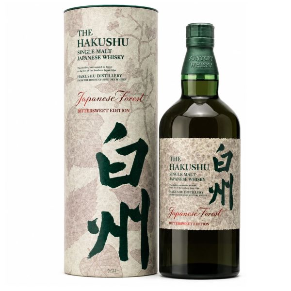 Hakushu Japanese Forest Bittersweet Edition – Japanese single malt whisky phiên bản giới hạn với phong cách bittersweet, herbal, citrus và smoky lấy cảm hứng từ khu rừng Hakushu.