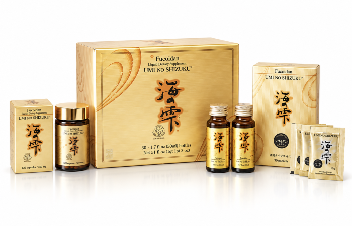 So sánh Fucoidan Umi No Shizuku dạng nước và viên nang